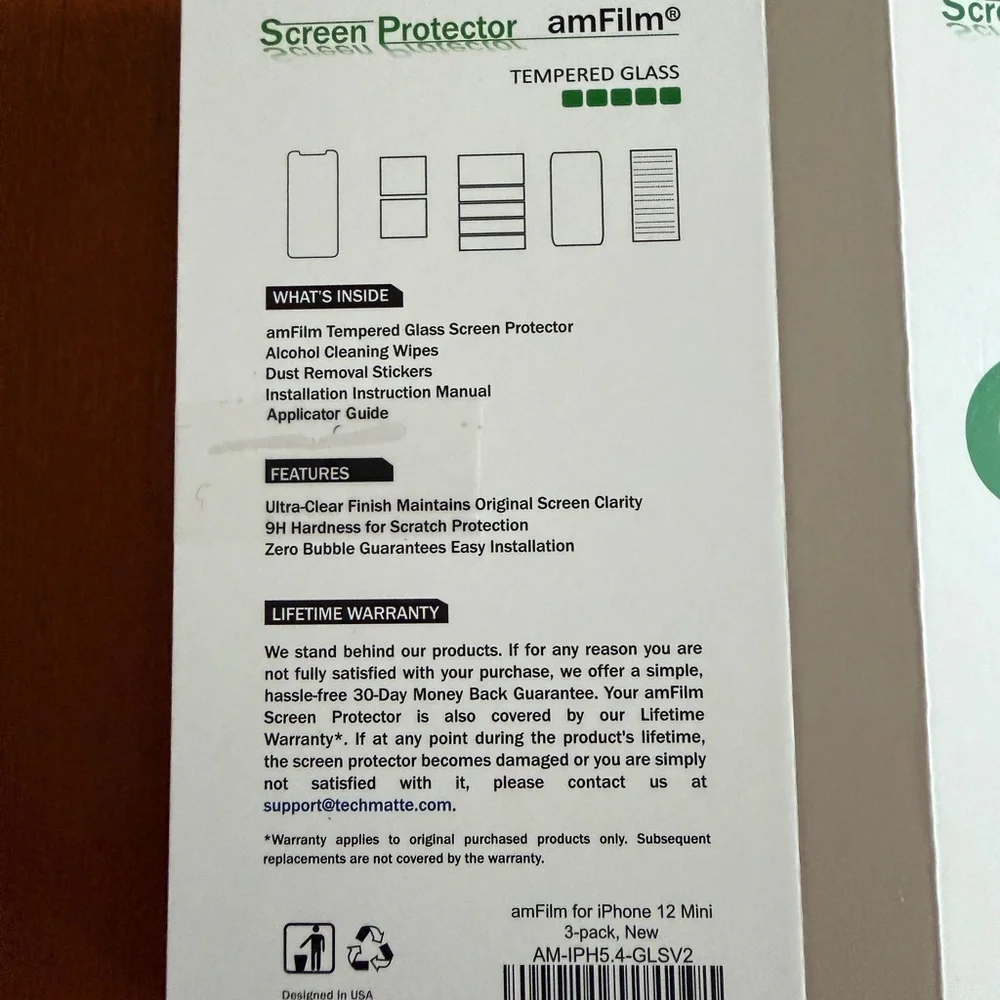 Screen Protector There is 1 NEW AND UNUSED protector included